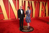 Patrick Stewart and Sunny Ozell attend 2024 Vanity Fair Oscar Party | Image via: Getty